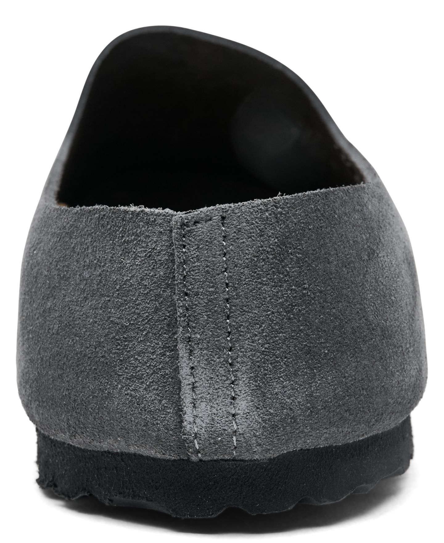 Мужские сабо Birkenstock Amsterdam Wrapped Slip-On Suede, цвет: Угольный — фото 4