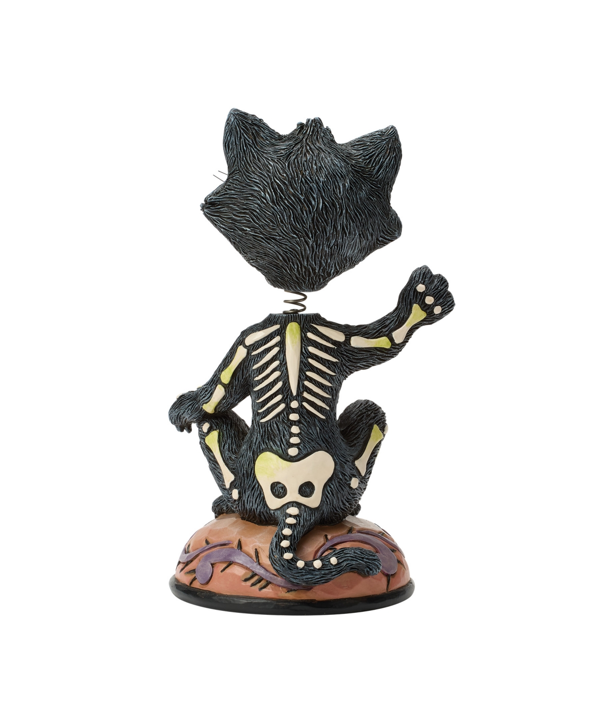 Jim Shore Halloween Bobble Head Black Cat Figurine