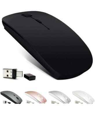 Rechargeable 4 Mode Wireless Silent Mouse Ultra Slim Ergonomic For Laptop PC Tablet