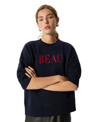 Women's Beau Cotton Oversized Crewneck Sweatshirt
