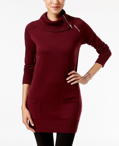 Jeanne Pierre Fitted Tunic Sweater