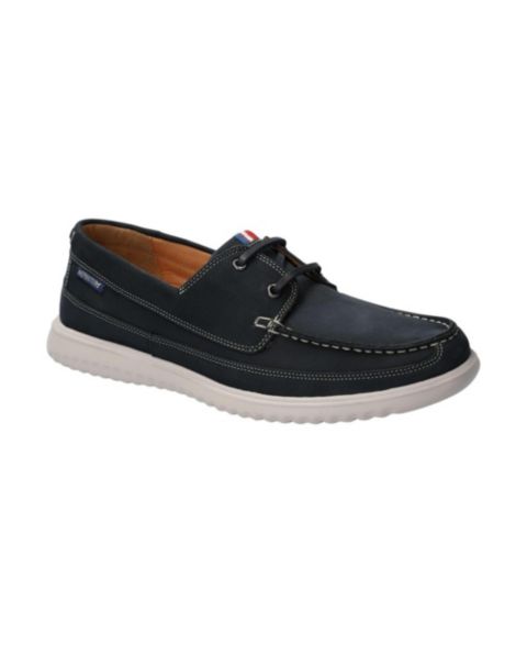 Мужские туфли Mephisto Trevis Nubuk Leather Boat, цвет: Ночной синий