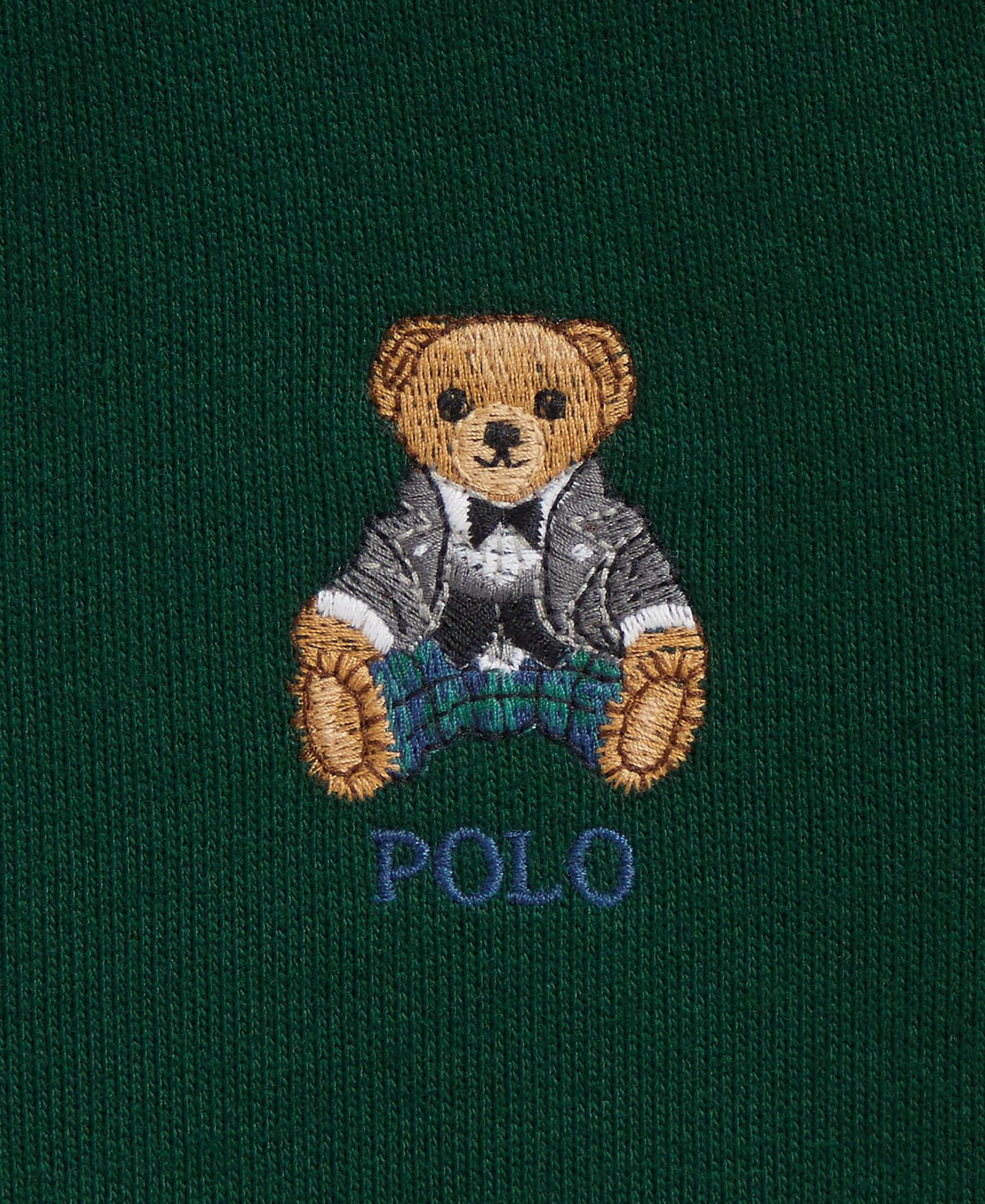 Комбинезон Polo Ralph Lauren Polo Bear Plaid Fleece Coverall для мальчиков-малышей, цвет: Мох — фото 3