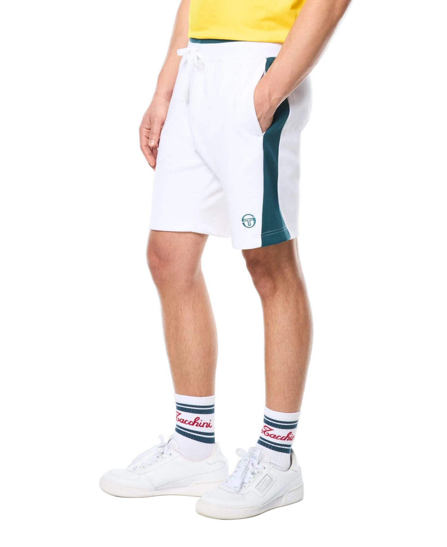 Men's Contrast Color-Block Regular-Fit Pannello Short, 6" Inseam