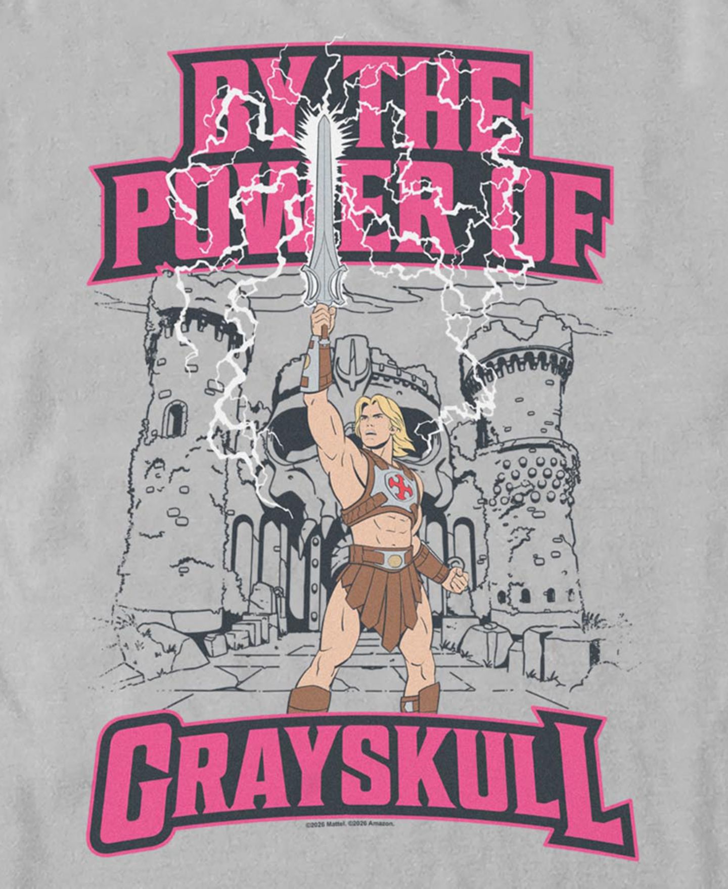 Мужская футболка Fifth Sun Masters of the Universe Power Man Graphic, цвет: Ледяной серый — фото 3