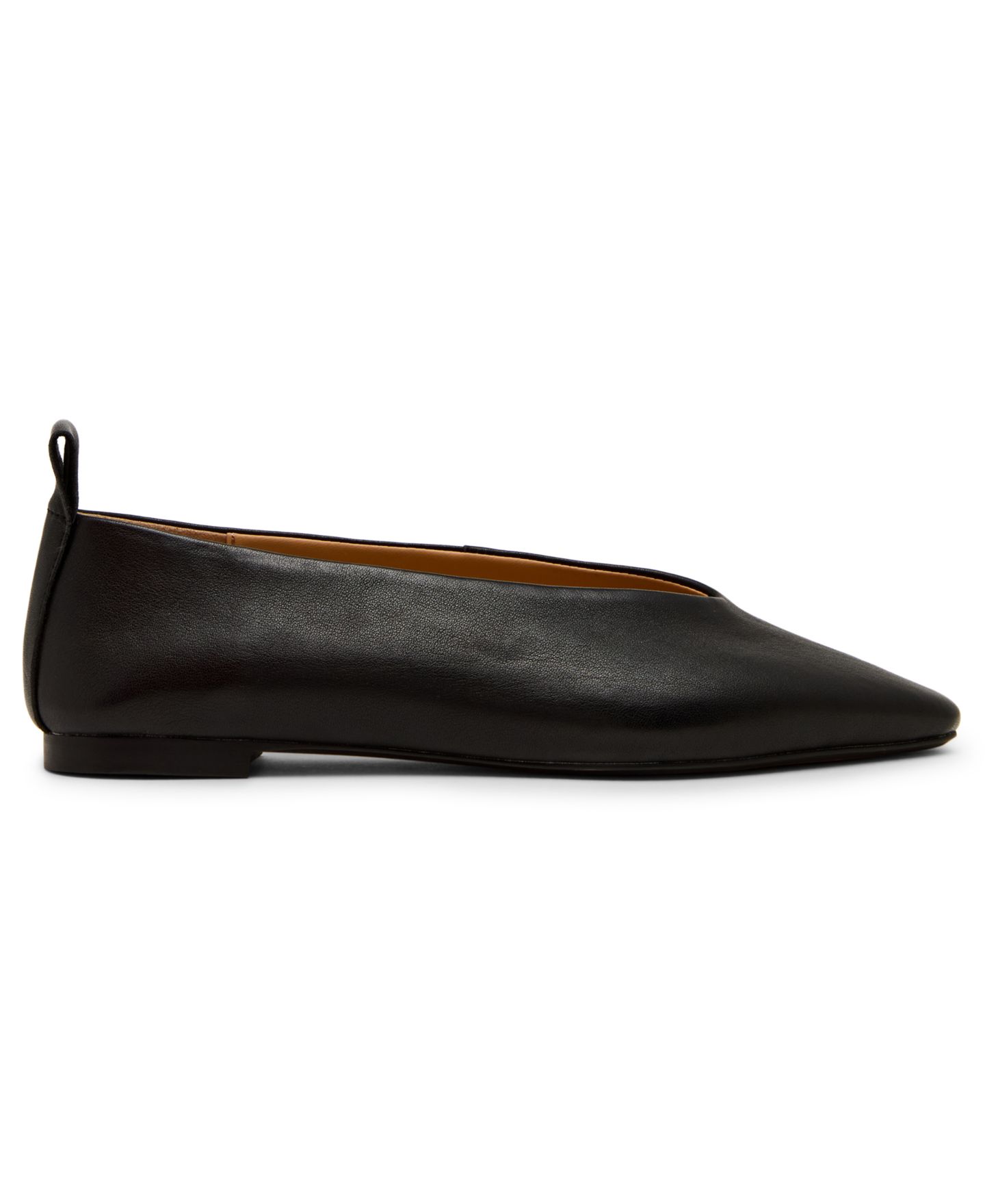 Женские балетки Steve Madden Swanky с высоким подъёмом и миндалевидным носком, цвет: Чёрный кожаный — фото 2