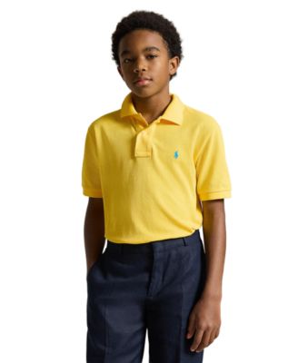 8-20 Boys' Cotton Mesh Logo Polo Shirt