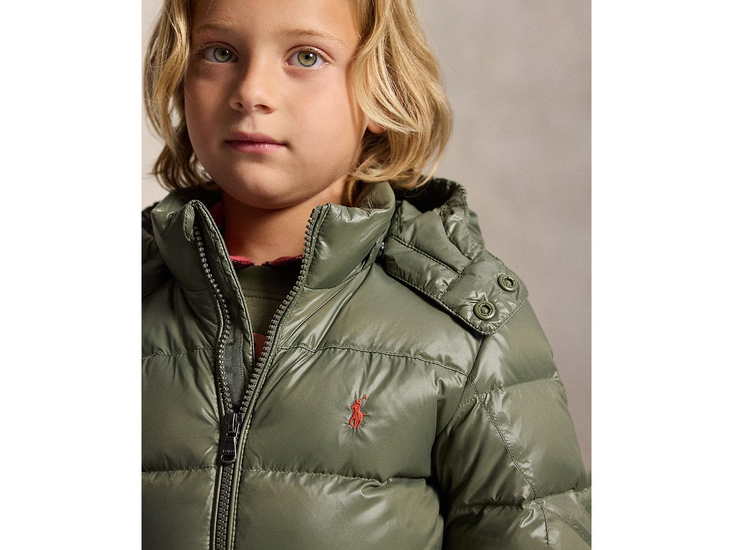 Куртка Polo Ralph Lauren The Gorham Glossed Down Jacket для мальчиков, цвет: Оливковый — фото 3