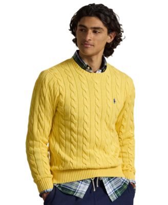 Men's Cable-Knit Cotton Sweater
