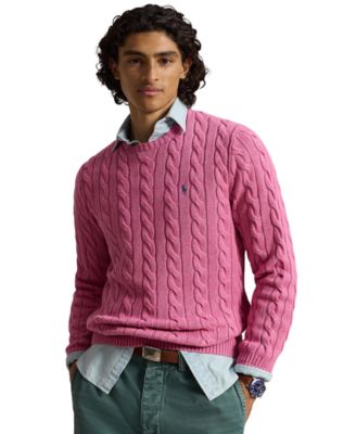 Men's Cable-Knit Cotton Sweater