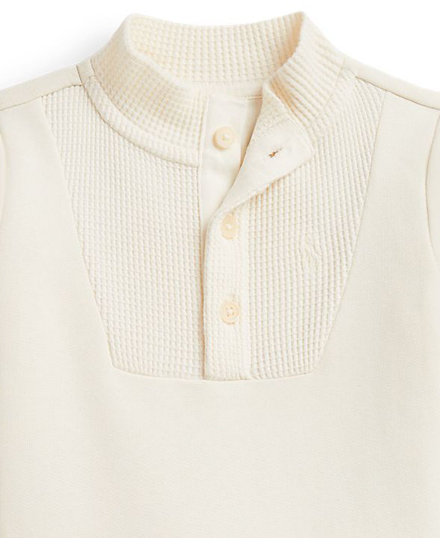 Детский комплект Polo Ralph Lauren для малыша: вафельный свитшот и брюки-карго, цвет: Кремовый — фото 3