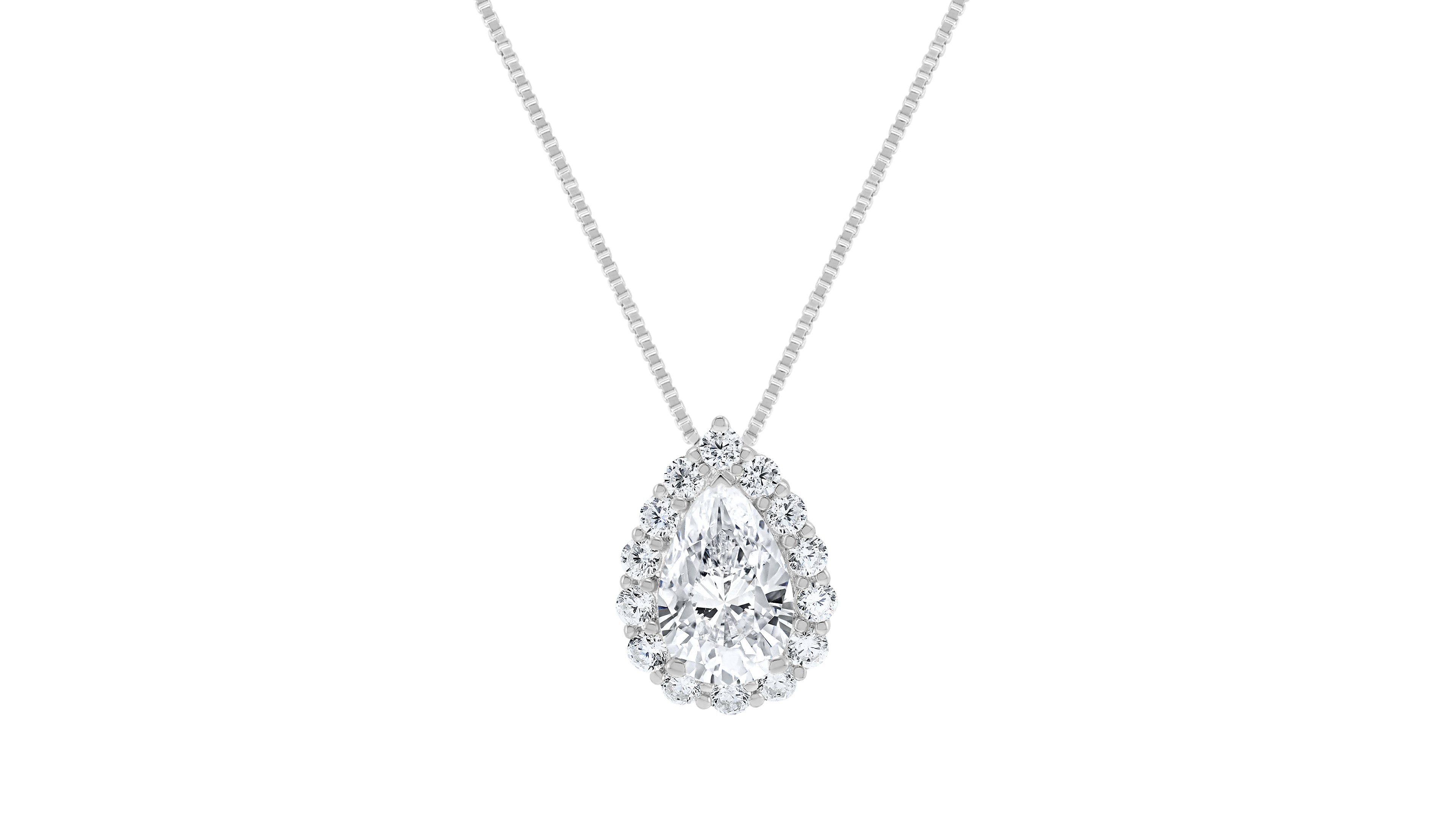 Macy's Igi Certified Lab-Grown Diamond Pendant Necklace (2 ct. t.w.) in 14k White Gold