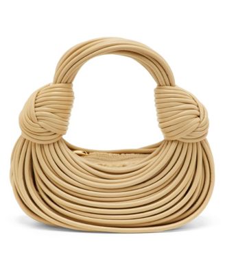 Women's Double Knot Mini Leather Hobo Bag