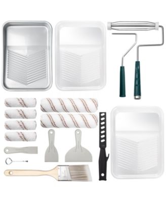 Paint Roller Kit Tray Brush Wall Tool Set