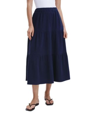 Women's Harriet Tiered A-Line Midi Skirt