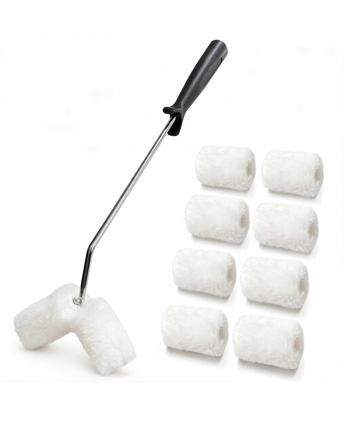 Xdovet Small Doublet Roller Brush Kit for Balusters Fences Pipes