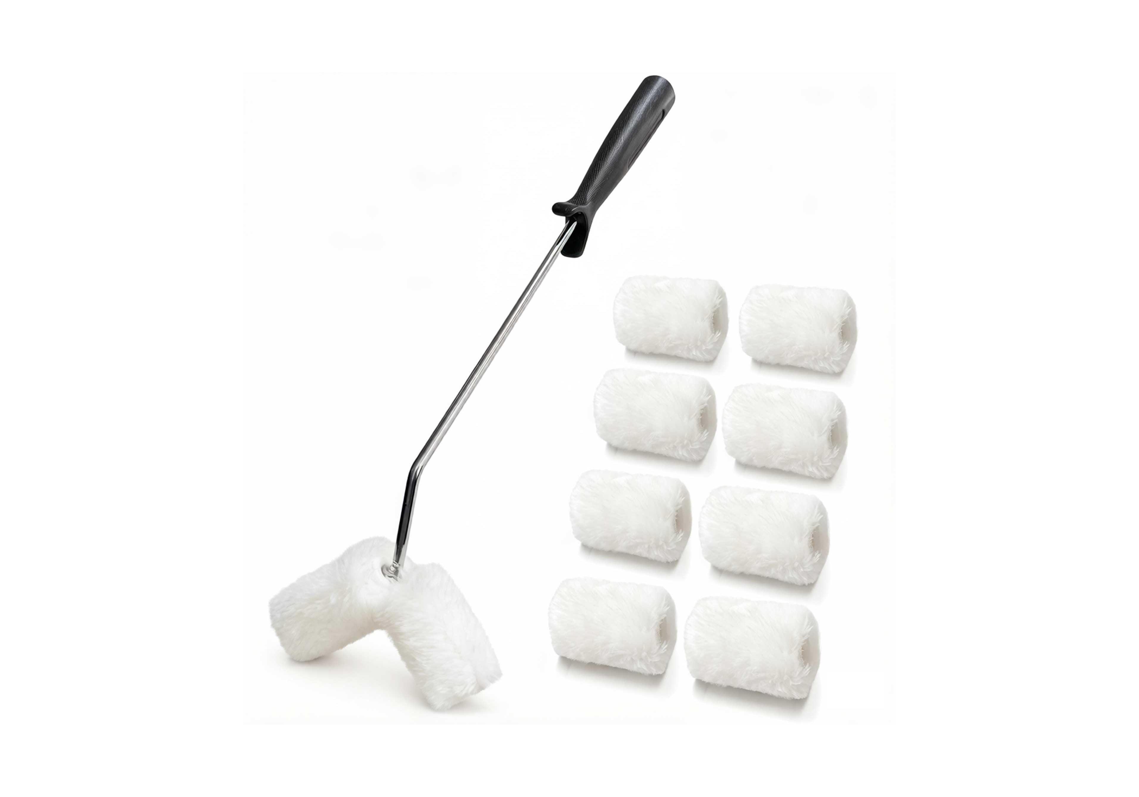 Xdovet Small Doublet Roller Brush Kit for Balusters Fences Pipes