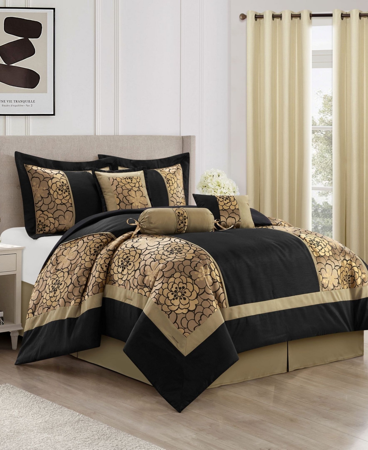 Stratford Park Sibyl Floral 9-Piece Comforter Set