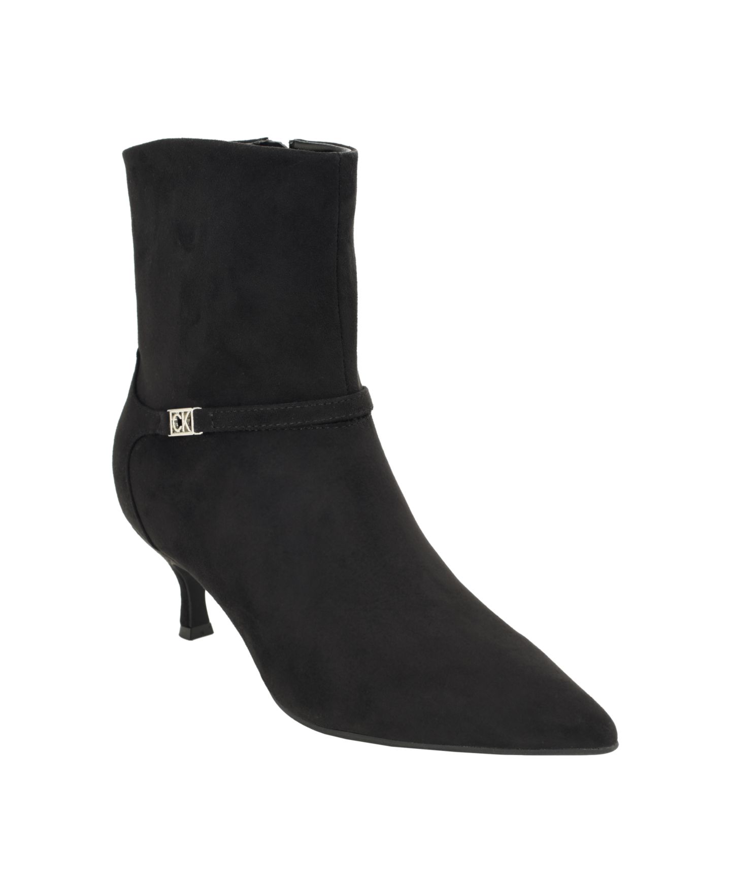 Женские туфли Calvin Klein Sanzey Kitten Heel Bootie, цвет: Чёрный — фото 1