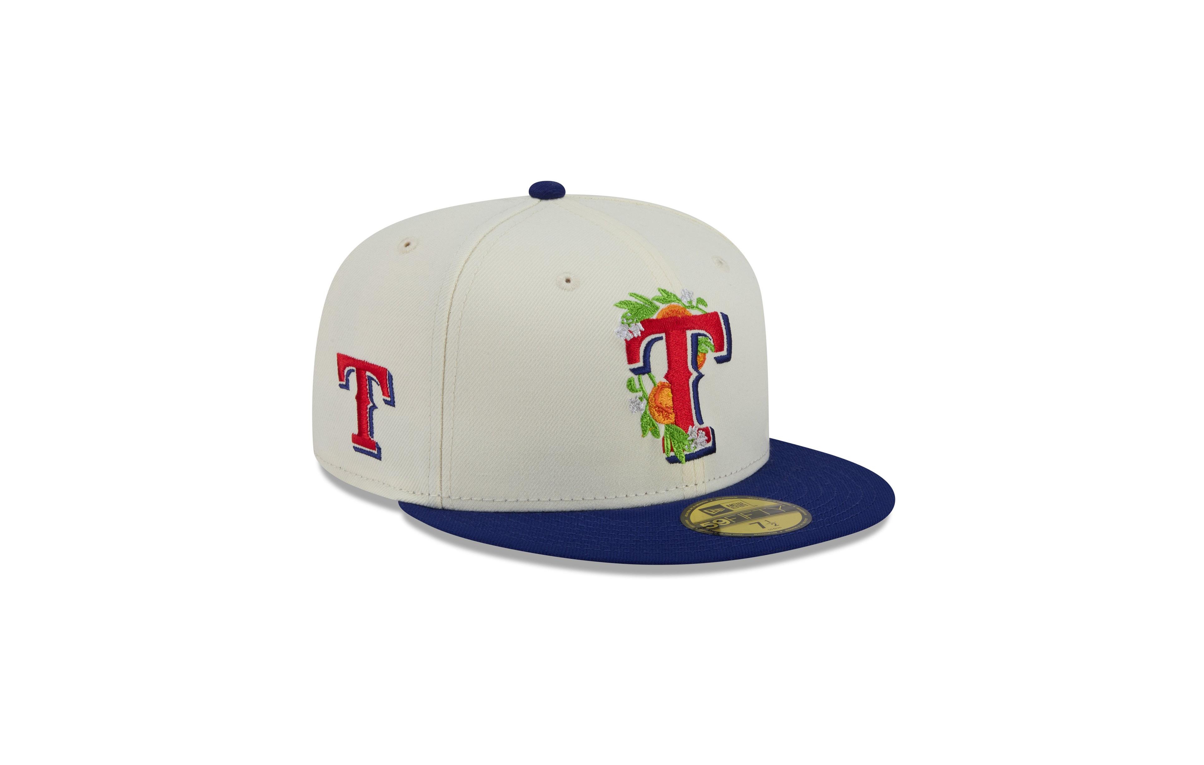 New Era Men's Texas Rangers Blossom 59FIFTY Floral-Embroidered Fitted Hat
