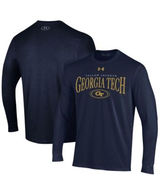 Men's Georgia Tech Yellow Jackets Screen Print Graphics Long Sleeve T-Shirt