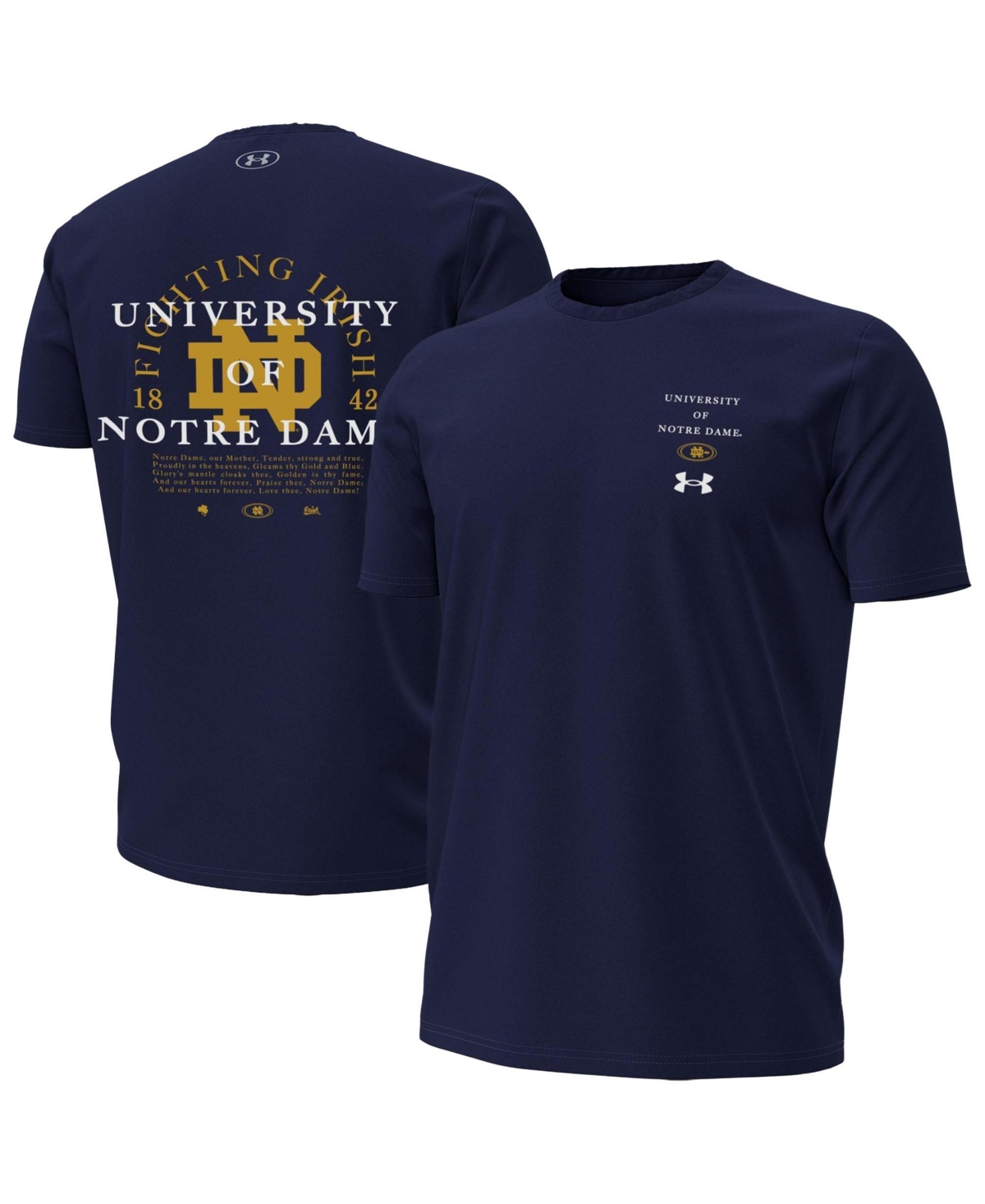 Under Armour Men's Notre Dame Fighting Irish 2026 Sideline Screen-Print Graphic Relaxed-Fit T-Shirt