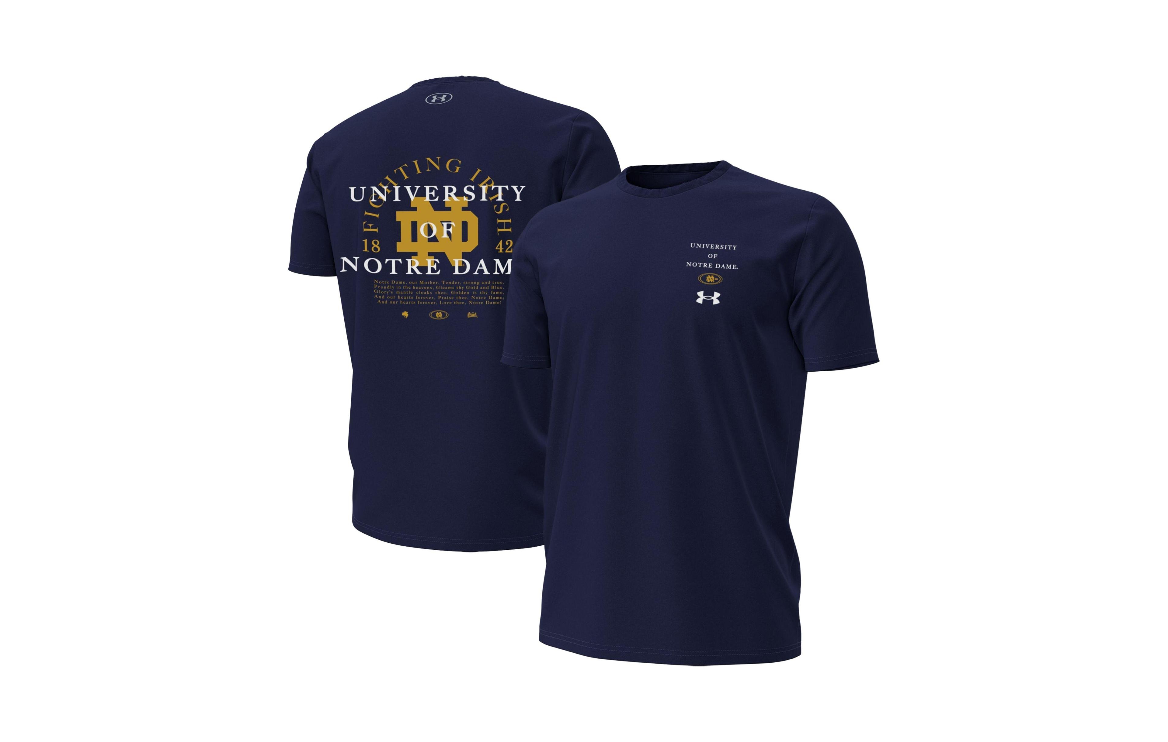 Under Armour Men's Notre Dame Fighting Irish 2026 Sideline Screen-Print Graphic Relaxed-Fit T-Shirt