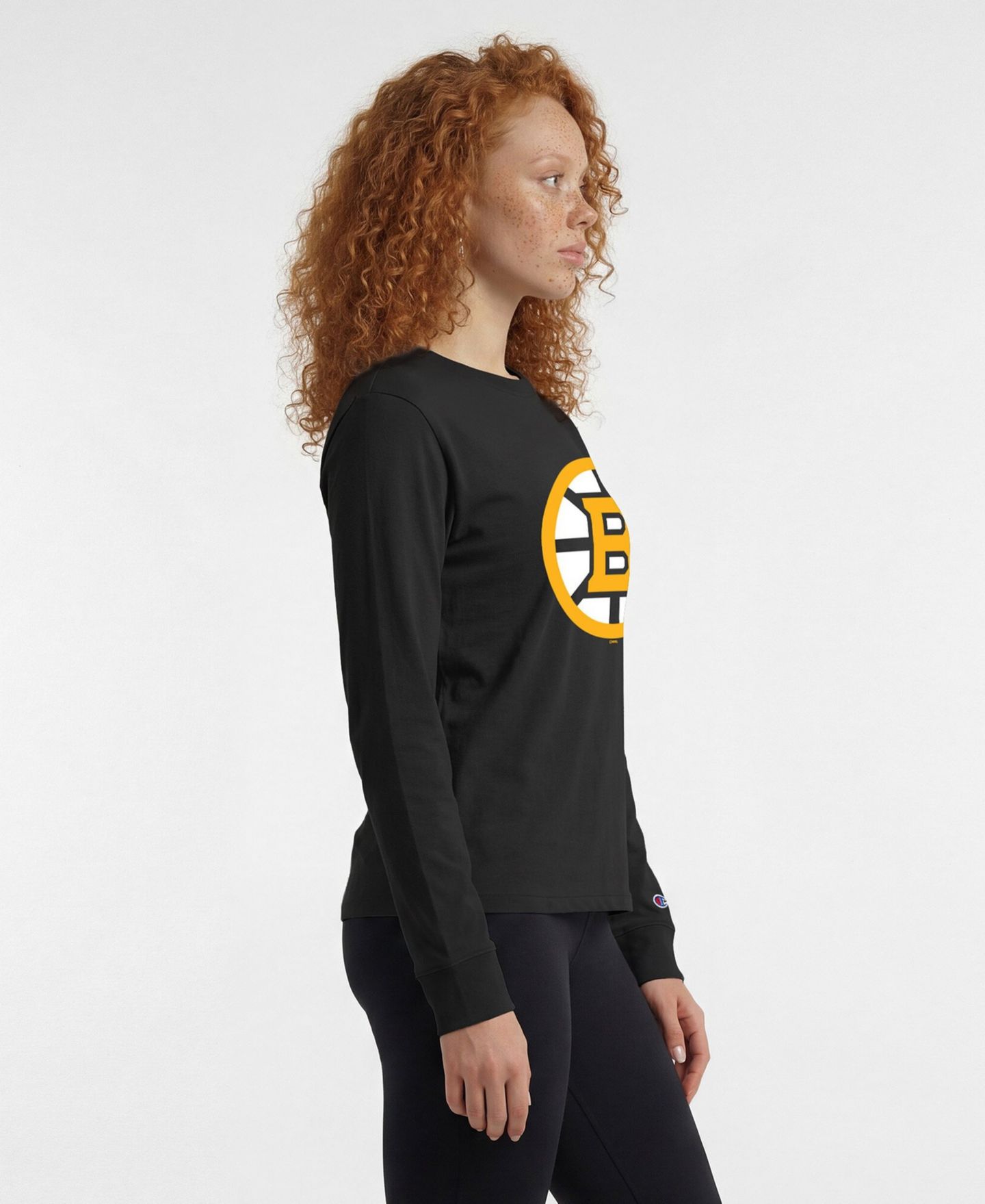 Женская футболка Champion Boston Bruins 2-Hit Long-Sleeve — фото 3