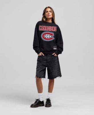 Women's Montreal Canadiens Core Oversized Dropped-Shoulder Sweatshirt