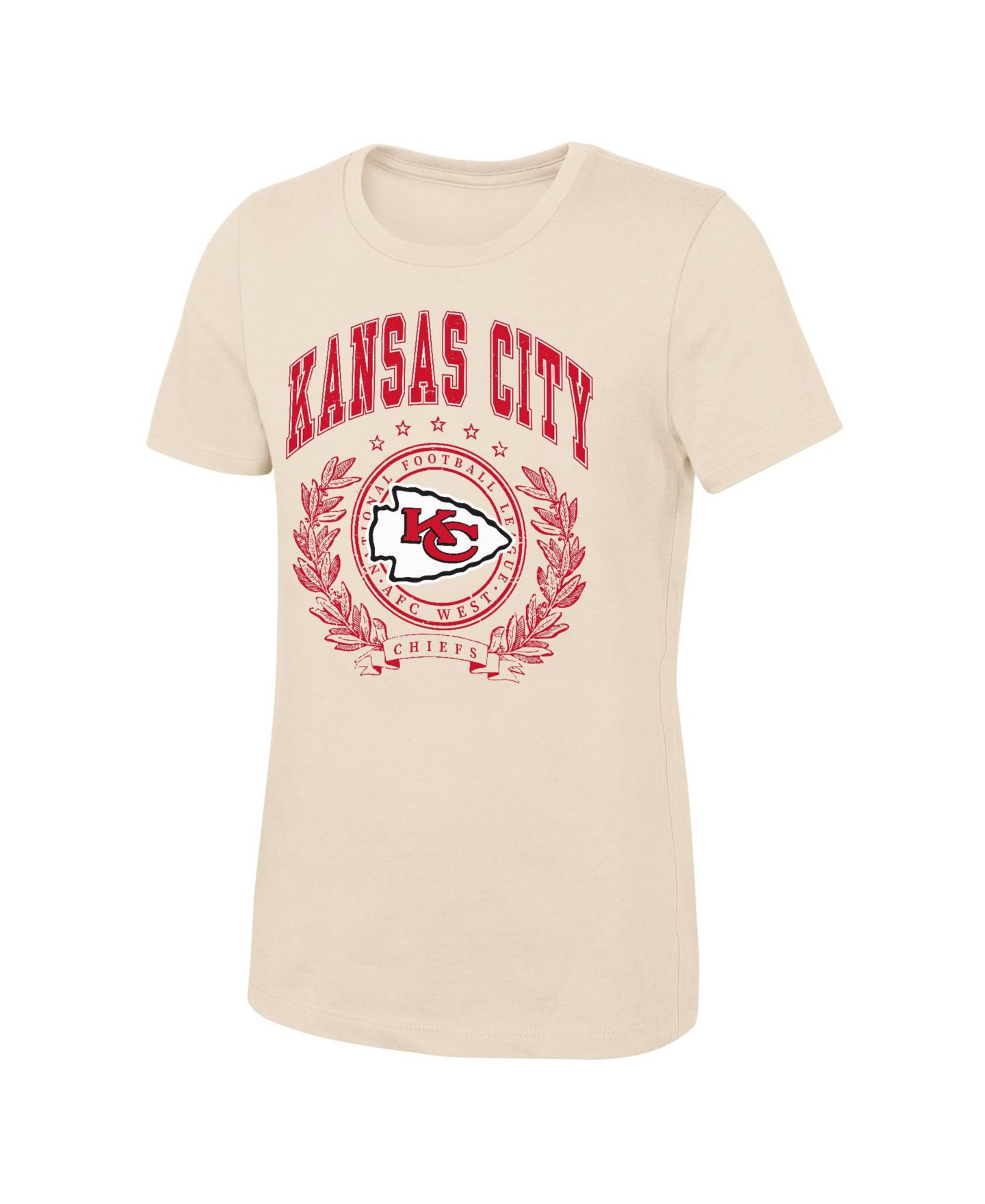 Футболка Outerstuff Undefeated Kansas City Chiefs Screen-Print для девочек — фото 1