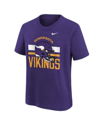 Boys' and Girls' Minnesota Vikings Team Issue Crew Neck Screen-Print Graphics Cotton T-Shirt