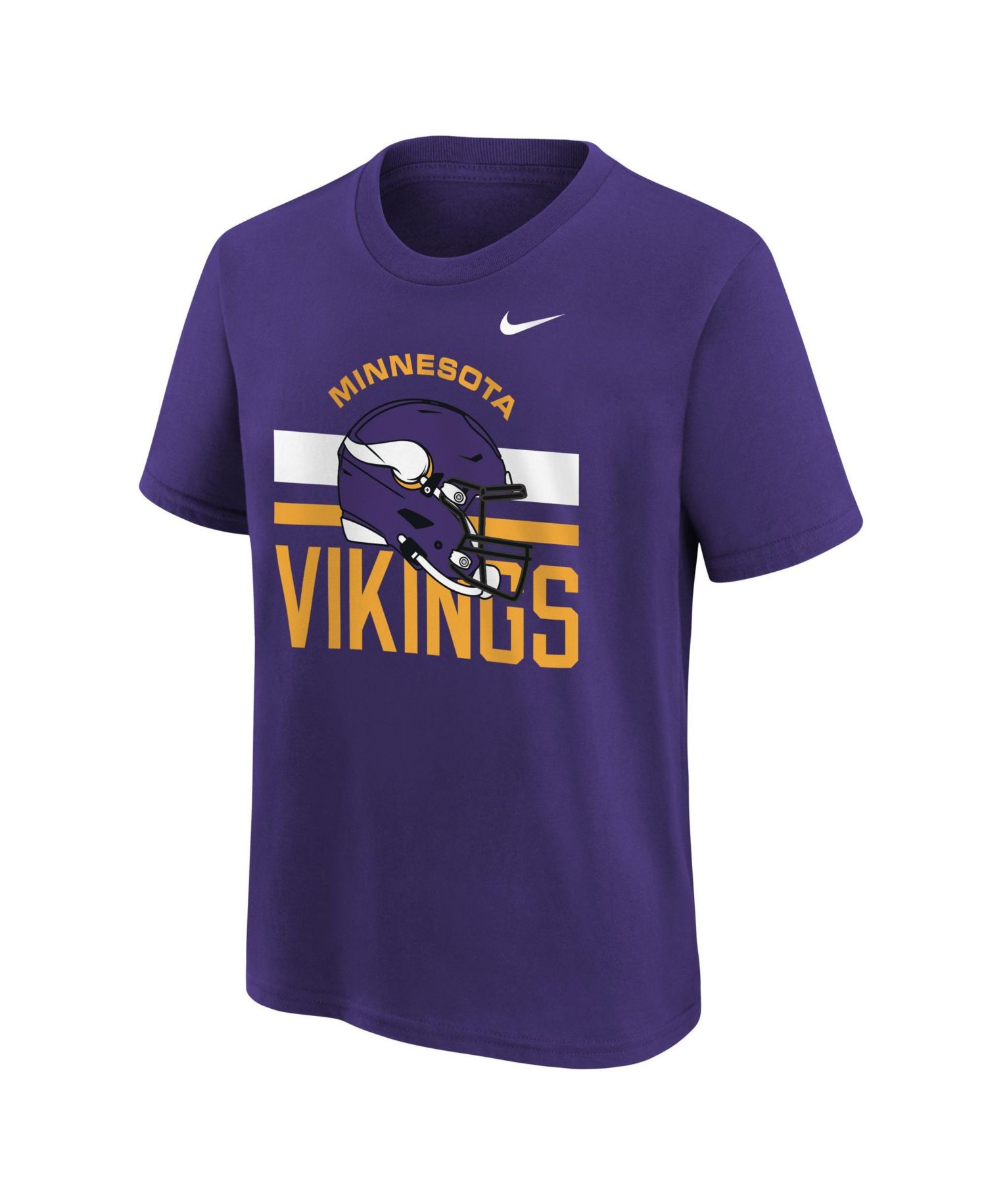Boys' and Girls' Minnesota Vikings Team Issue Crew Neck Screen-Print Graphics Cotton T-Shirt