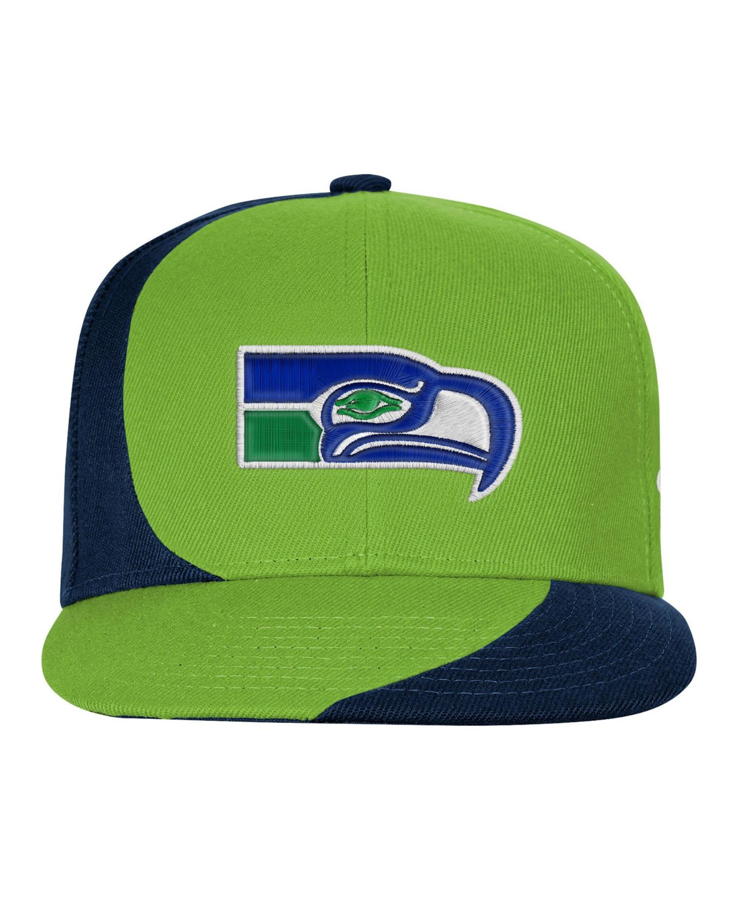 Детская кепка Outerstuff Seattle Seahawks Side Swipe Retro Snapback Hat — фото 3