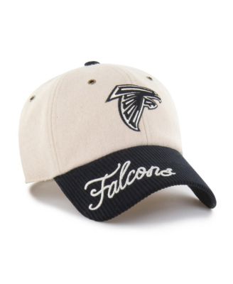 Women's Natural/Black Atlanta Falcons Rope Script Clean Up Adjustable Hat