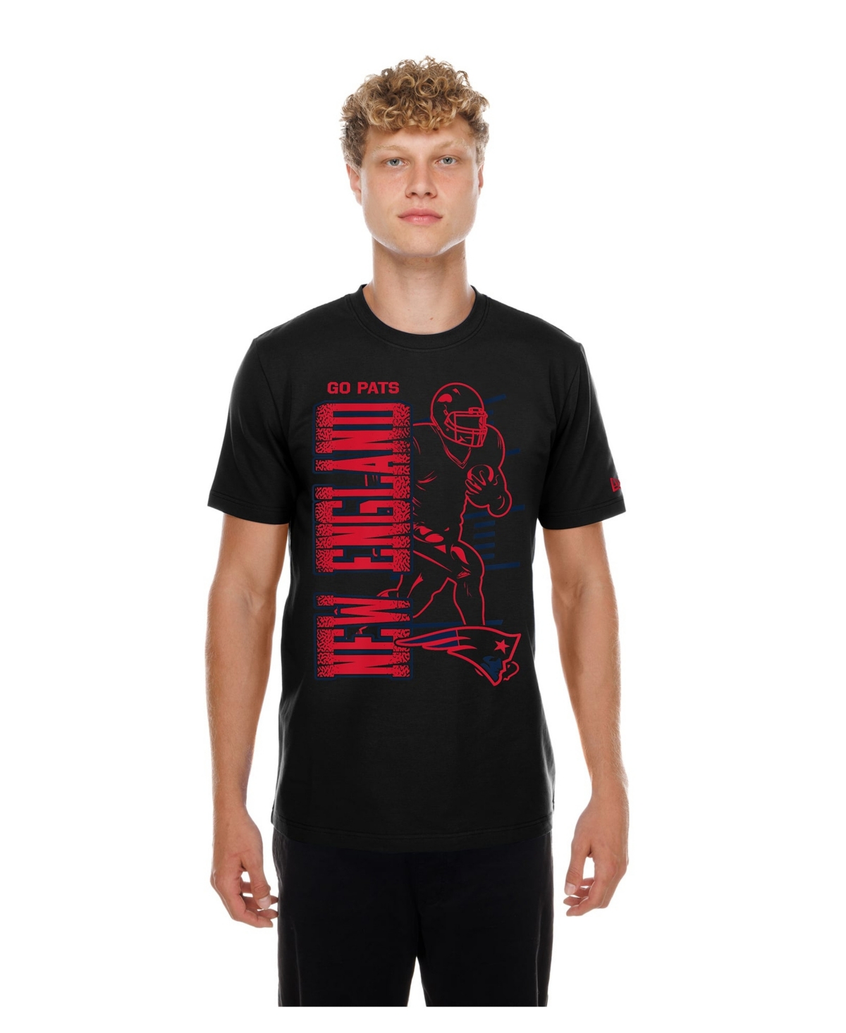 New Era Men's New England Patriots Graphic Classic-Fit T-Shirt - Black