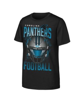 Big Boys and Girls Black Carolina Panthers Full Gear T-Shirt
