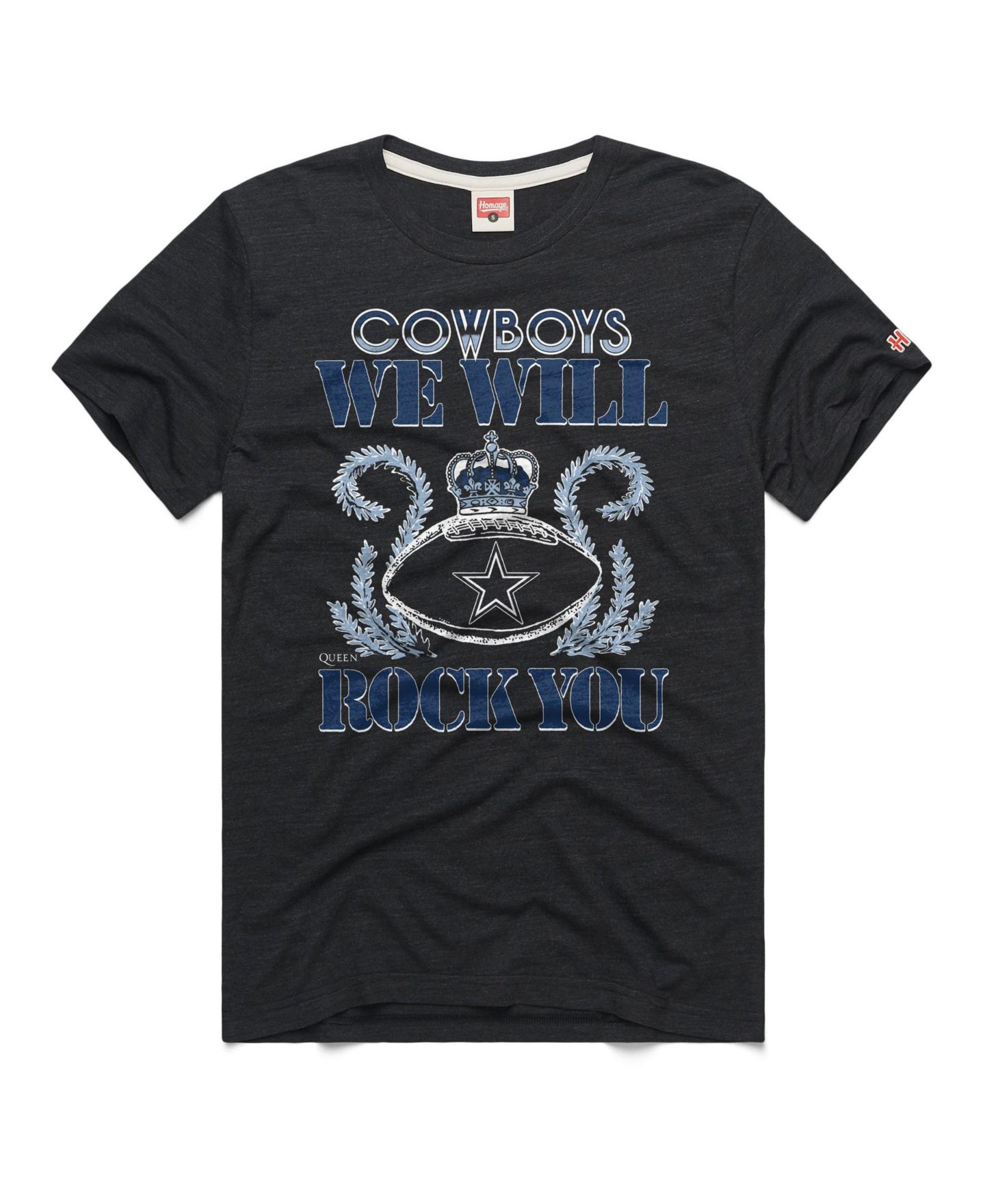 Футболка Homage Dallas Cowboys 2026 NFL Schedule Relaxed-Fit Queen — фото 3