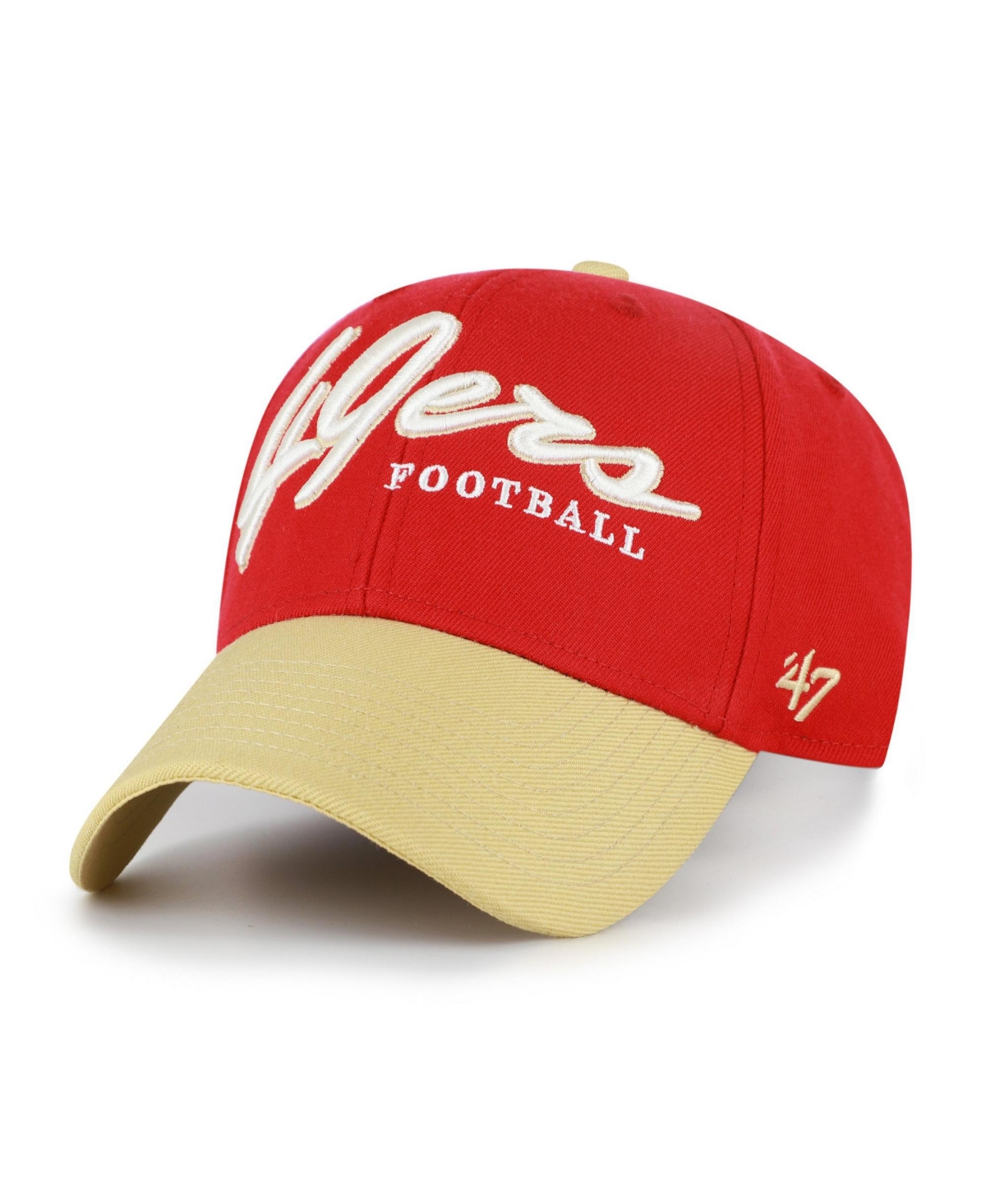 '47 Brand Men's Scarlet San Francisco 49ers Throwback Mvp Adjustable Hat