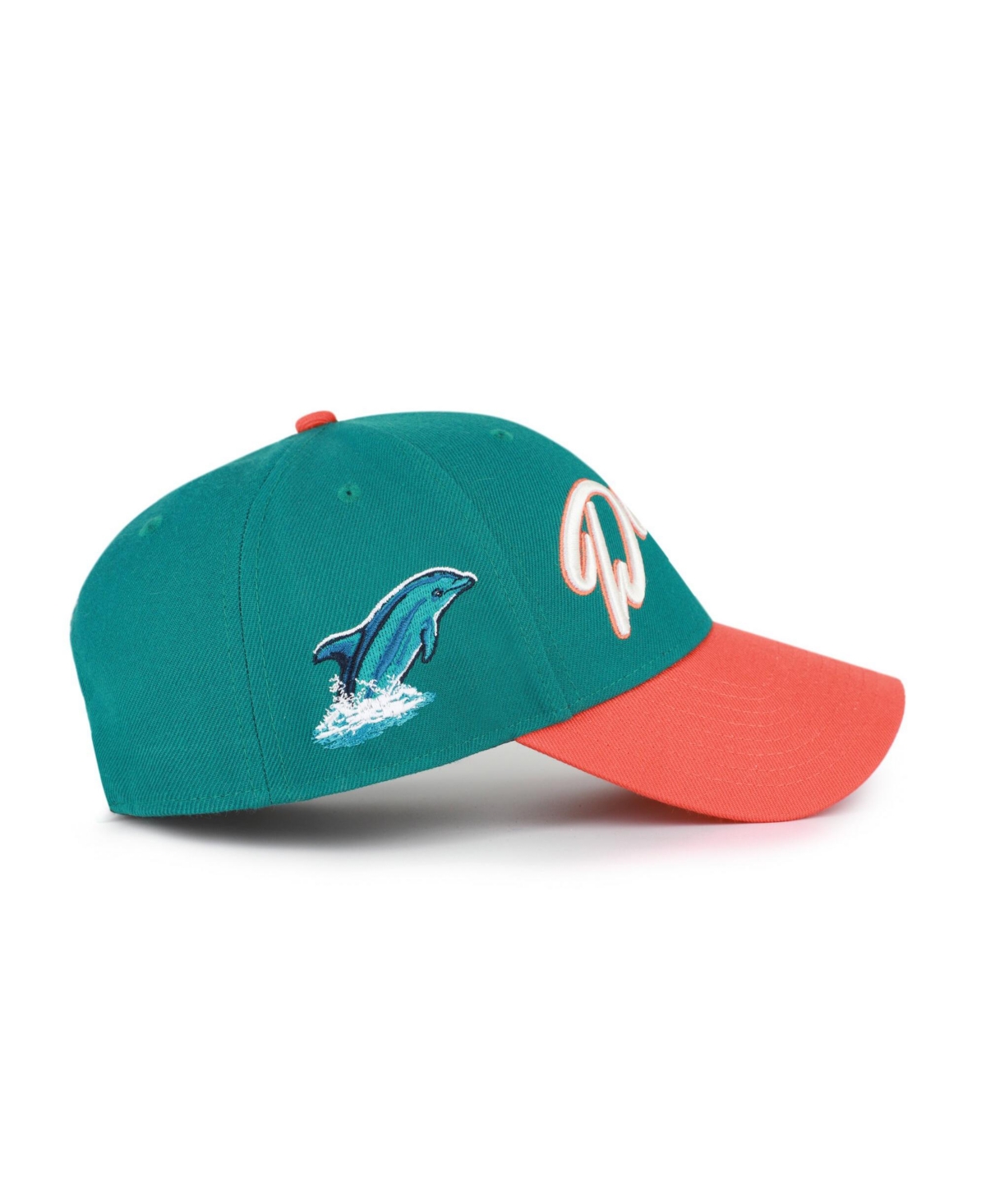 '47 Brand Men's Aqua Miami Dolphins Throwback Mvp Adjustable Hat
