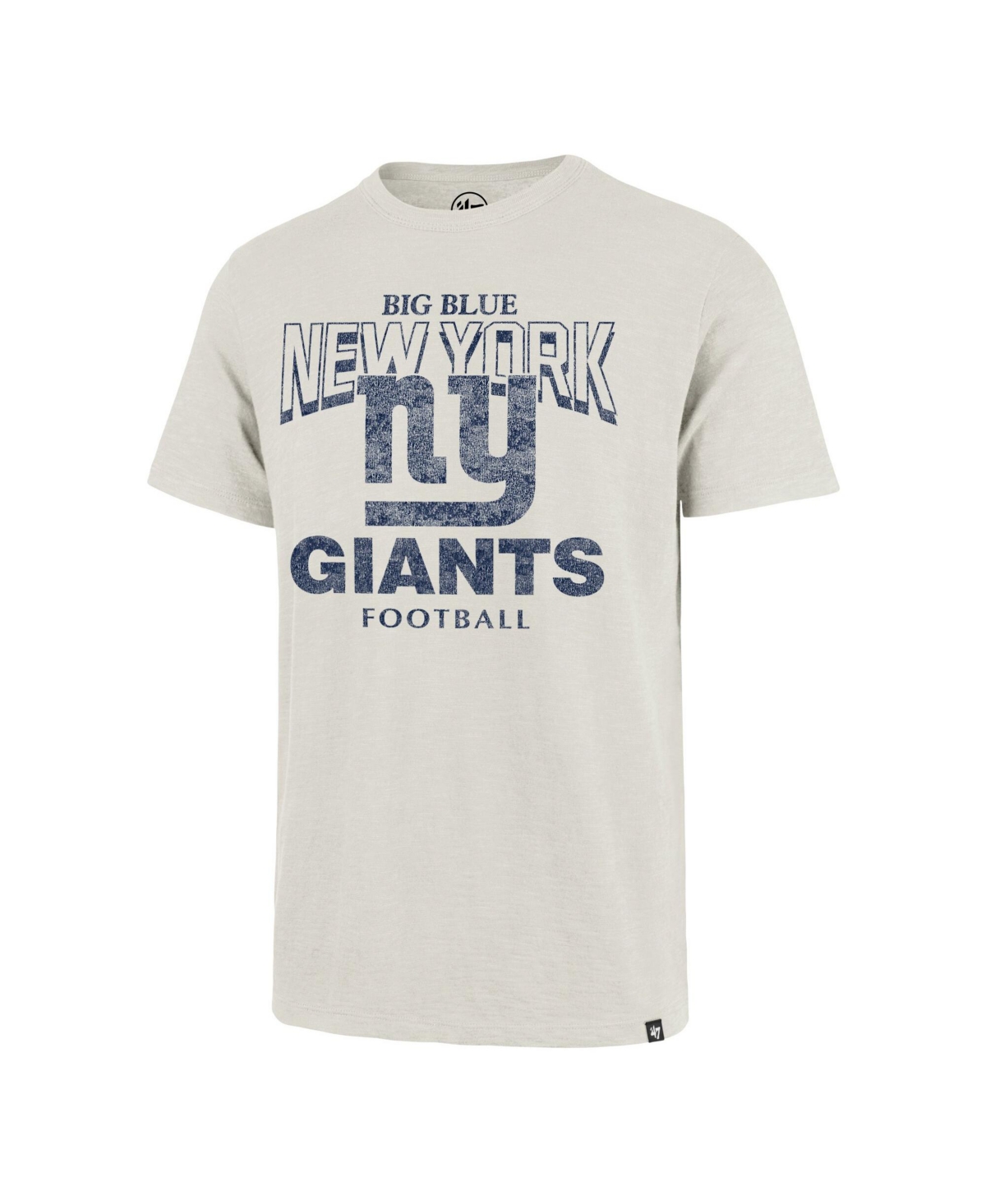 '47 Brand Men's Natural New York Giants Head On Scrum Slub T-Shirt