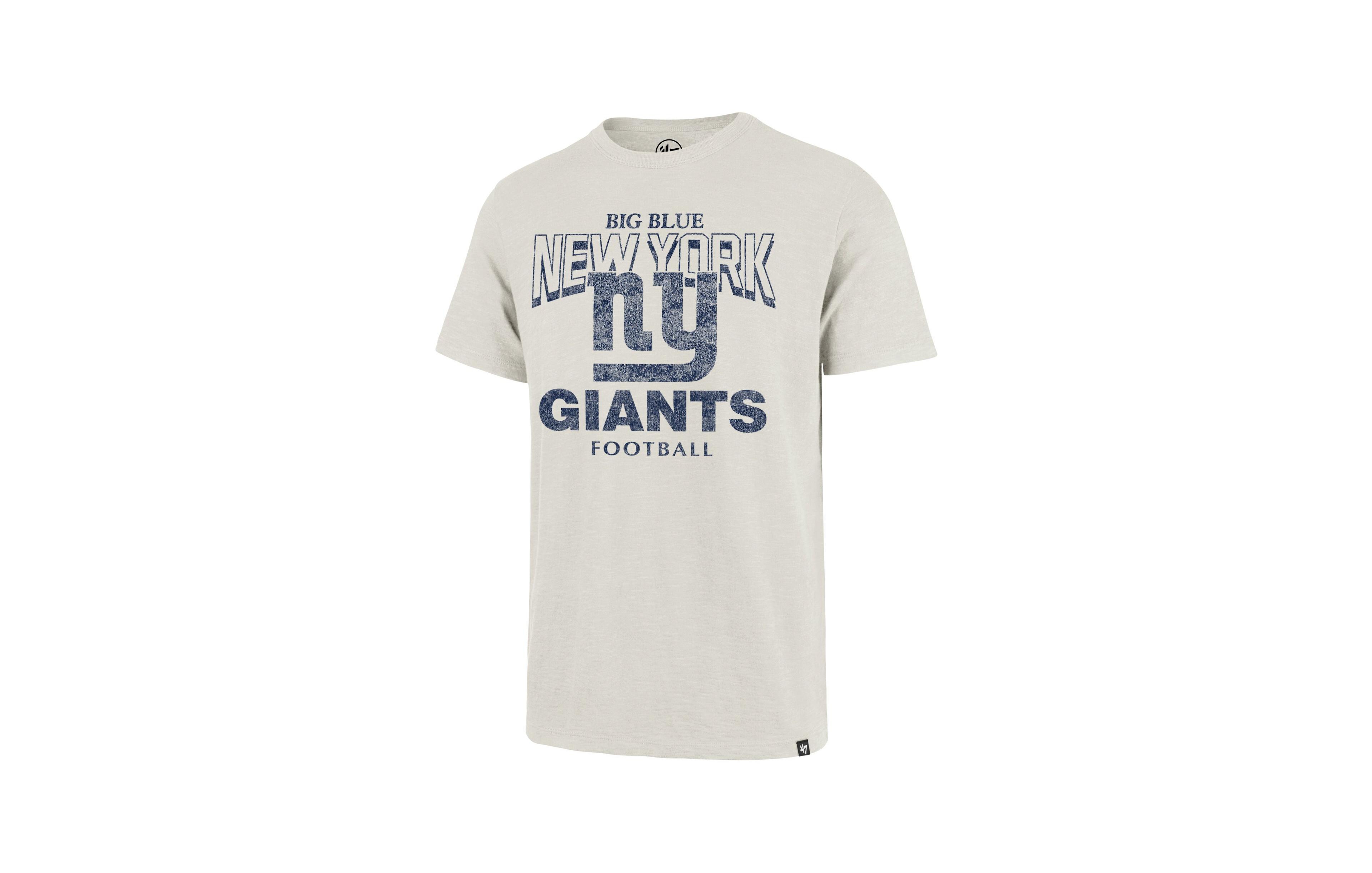 '47 Brand Men's Natural New York Giants Head On Scrum Slub T-Shirt