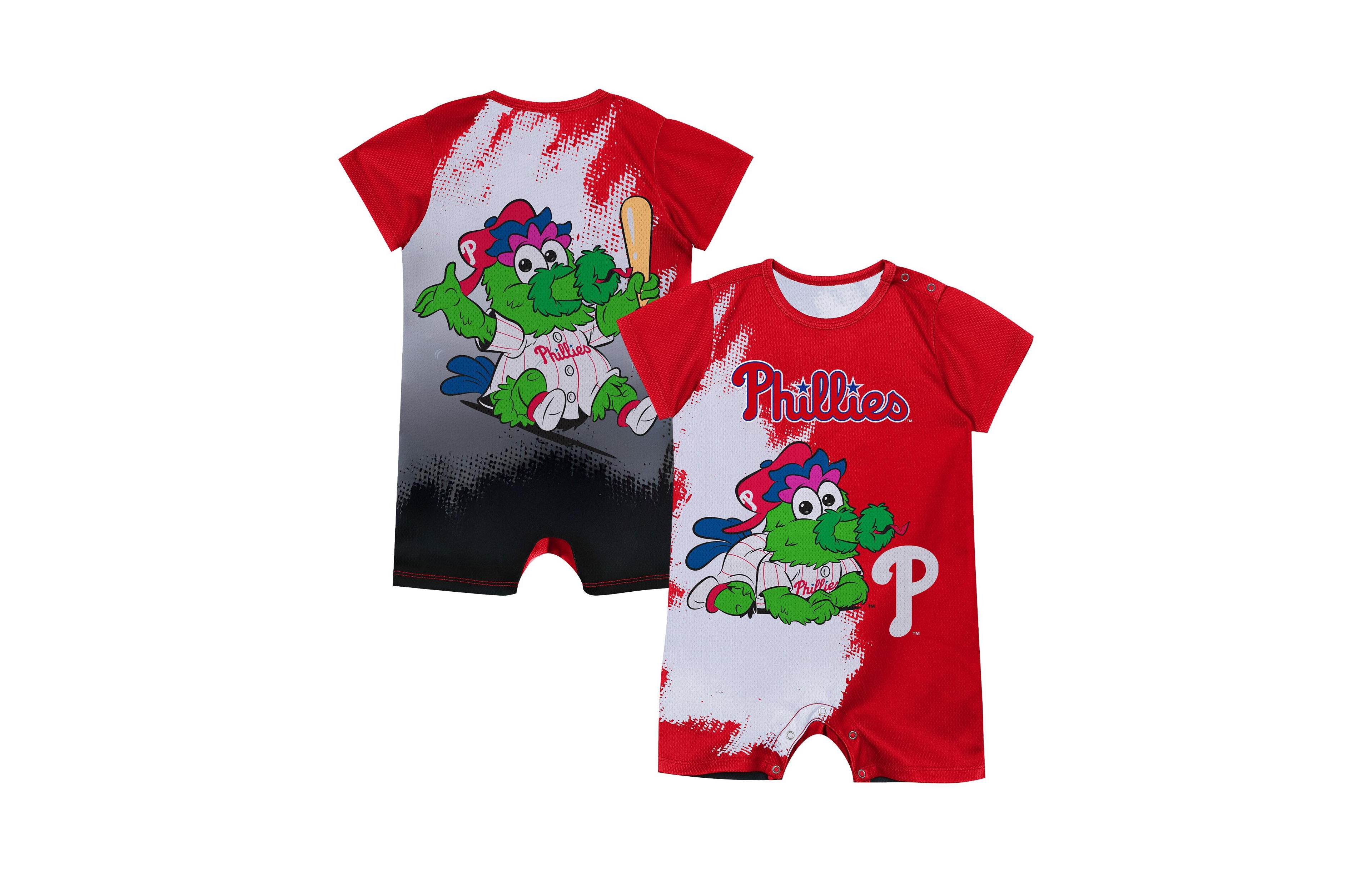 Outerstuff Baby Philadelphia Phillies Mascot Short-Sleeve Bodysuit
