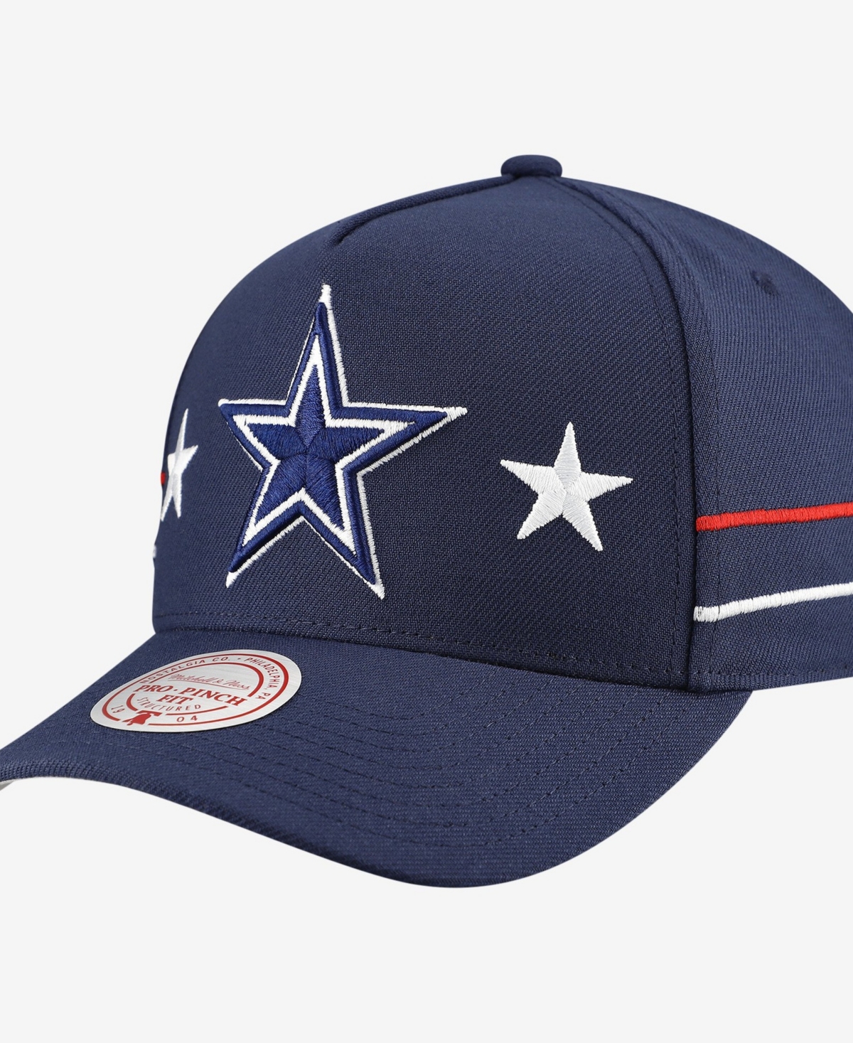 Mitchell & Ness Men's Navy Dallas Cowboys America's Team Pro Pinch Snapback Hat - Navy