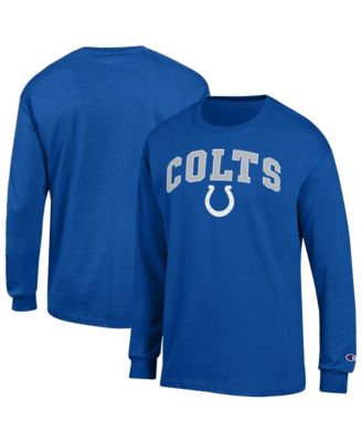 Men's Indianapolis Colts Long Sleeve Crew Neck T-Shirt