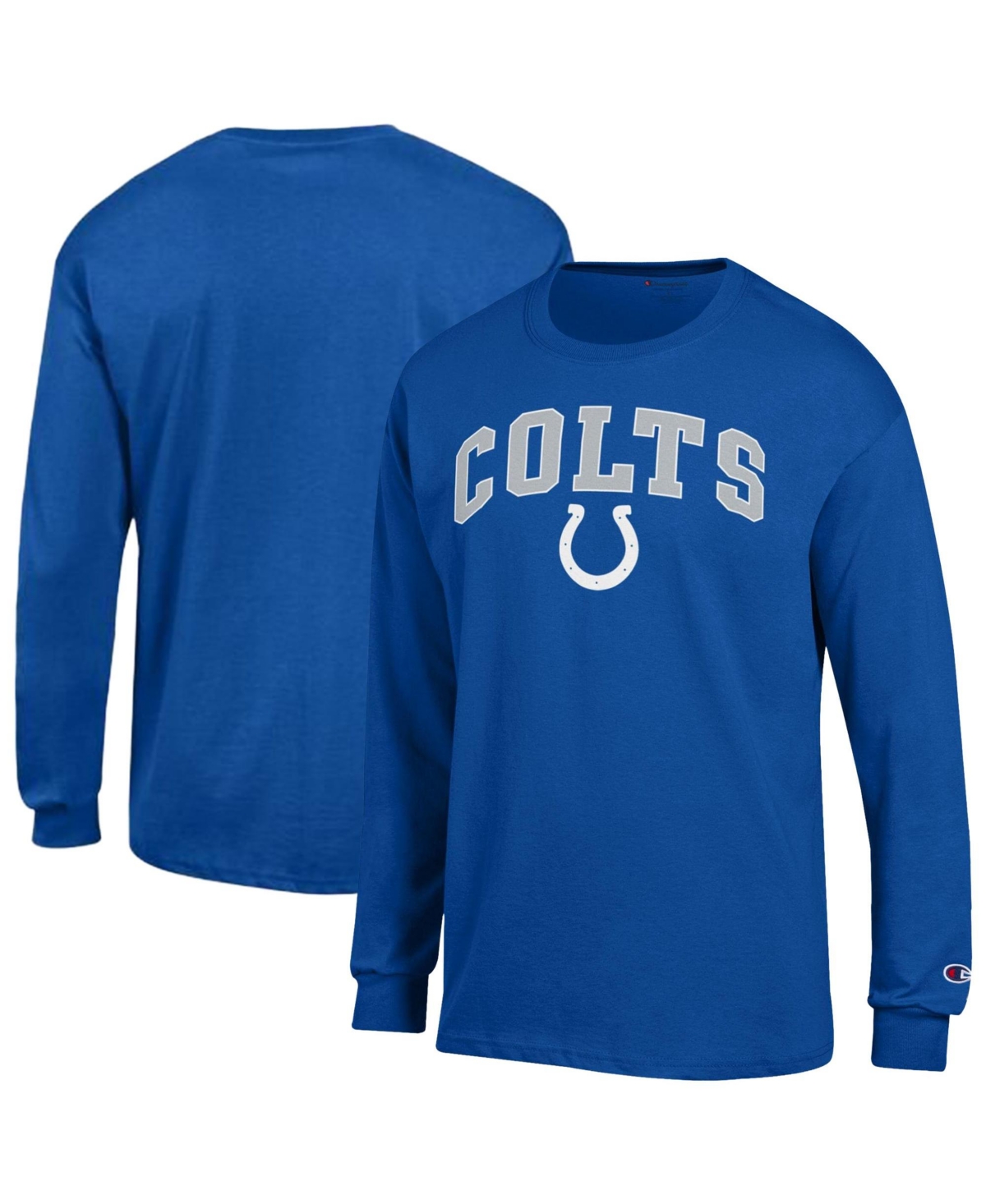 Champion Men's Indianapolis Colts Long Sleeve Crew Neck T-Shirt