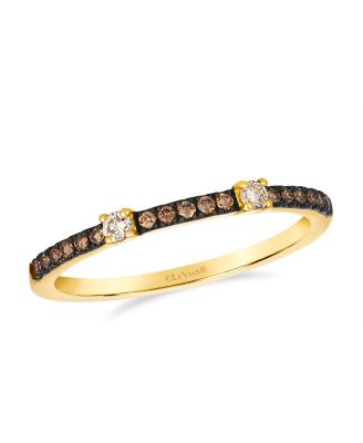 Nude Diamond (1/20 ct. t.w.) & Chocolate Diamond (1/10 ct. t.w.) Ring in 14k Yellow Gold