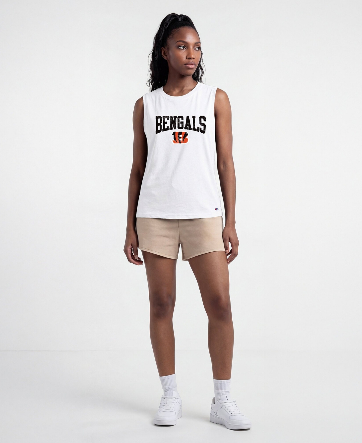 Champion Women's Cincinnati Bengals Screen Print Muscle Tank