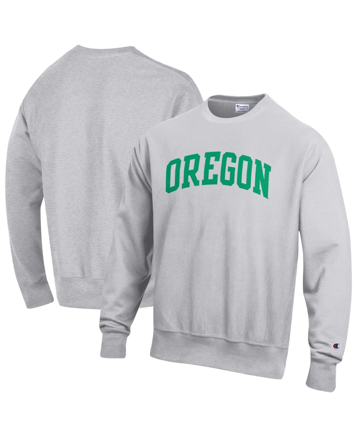 Champion Men's Oregon Ducks Reverse Weave Fleece Crewneck Relaxed-Fit Sweatshirt