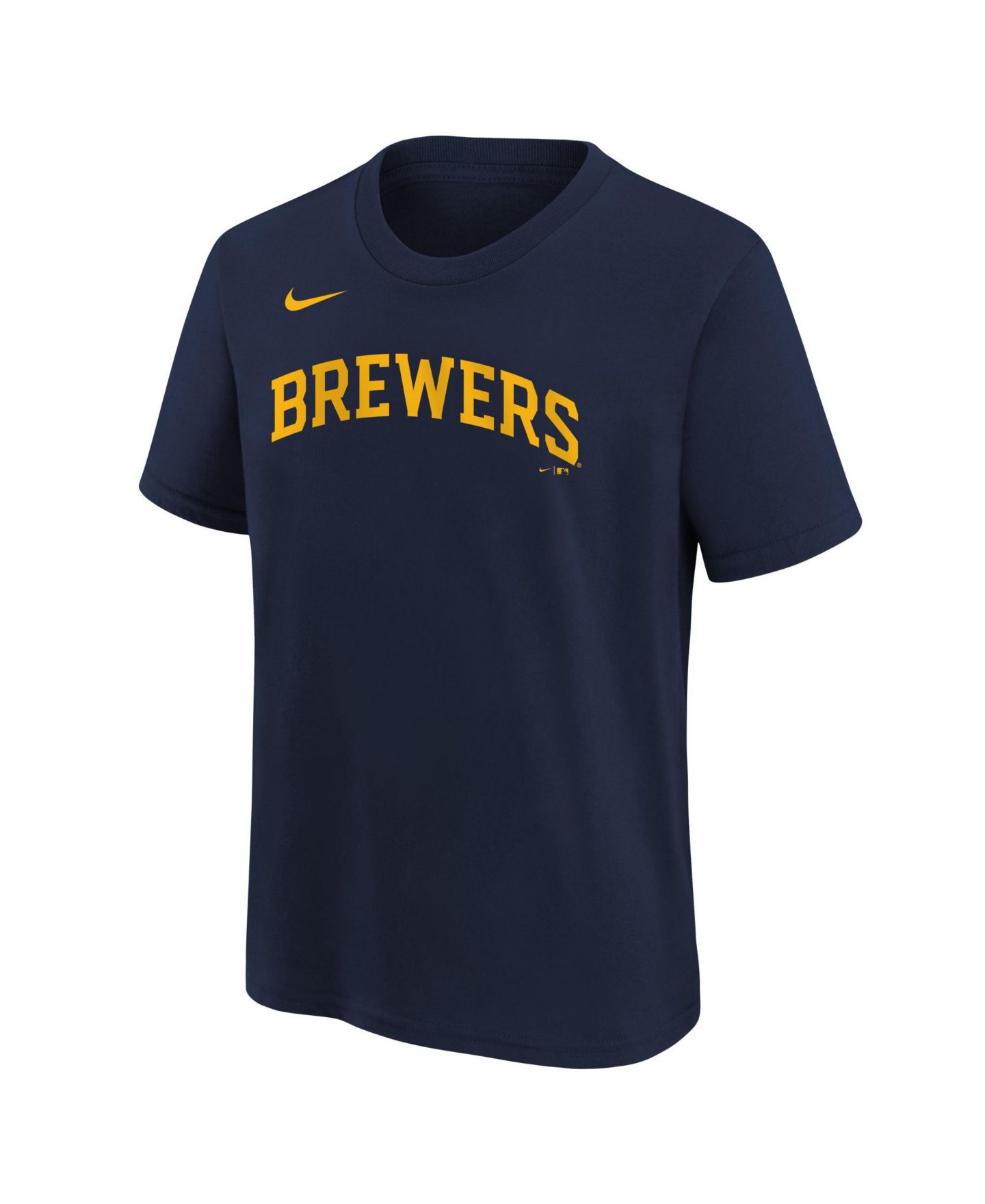 Детская футболка Nike Christian Yelich Milwaukee Brewers с принтом, 4-16 — фото 3