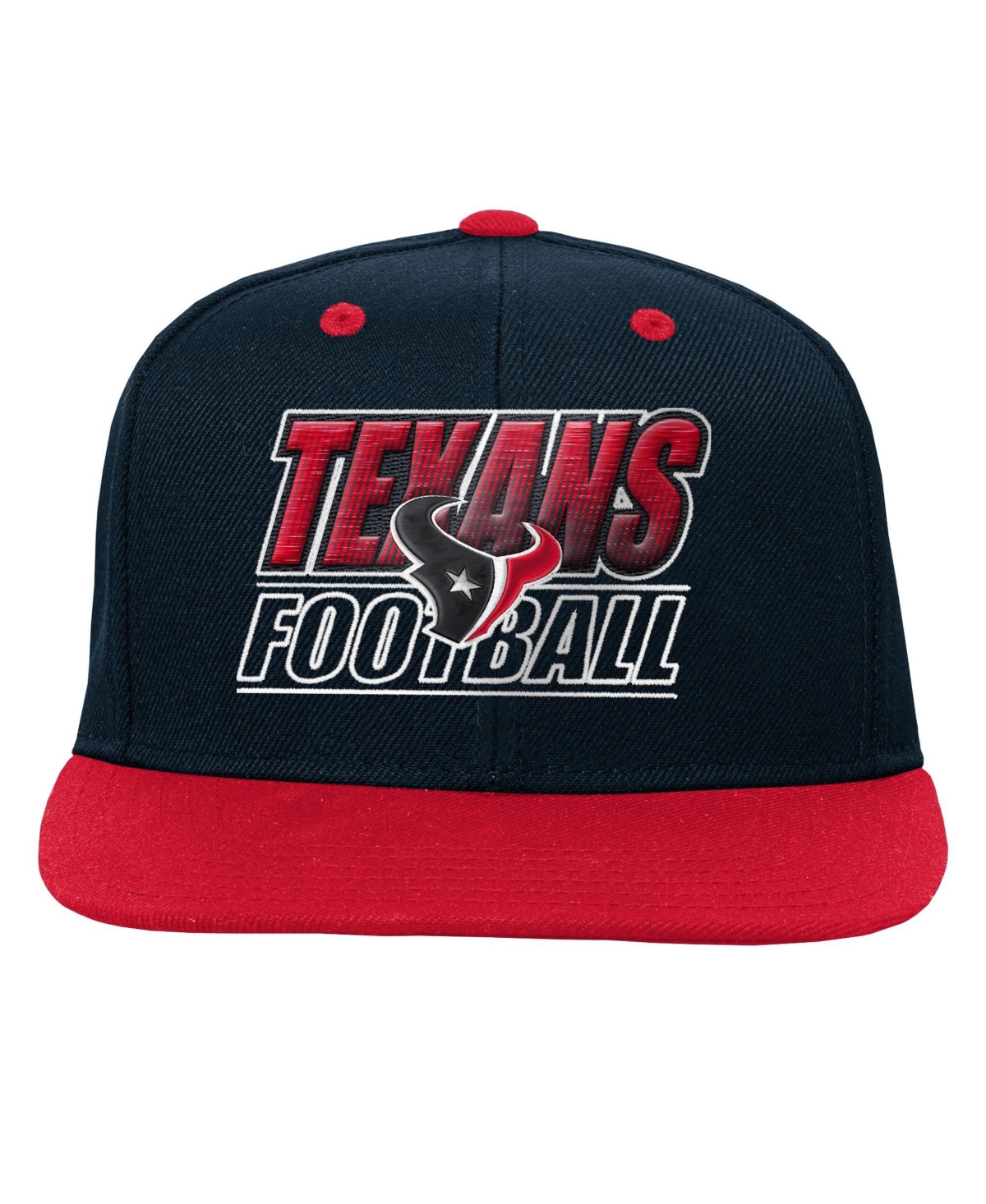 Outerstuff Big Boys and Girls Houston Texans Snapback Low-Crown Flat-Bill Cap